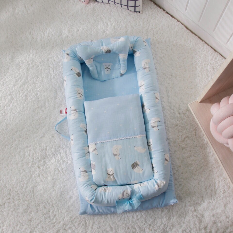 Portable Anti-Fright Bed for Newborns Eat Kid Friendly