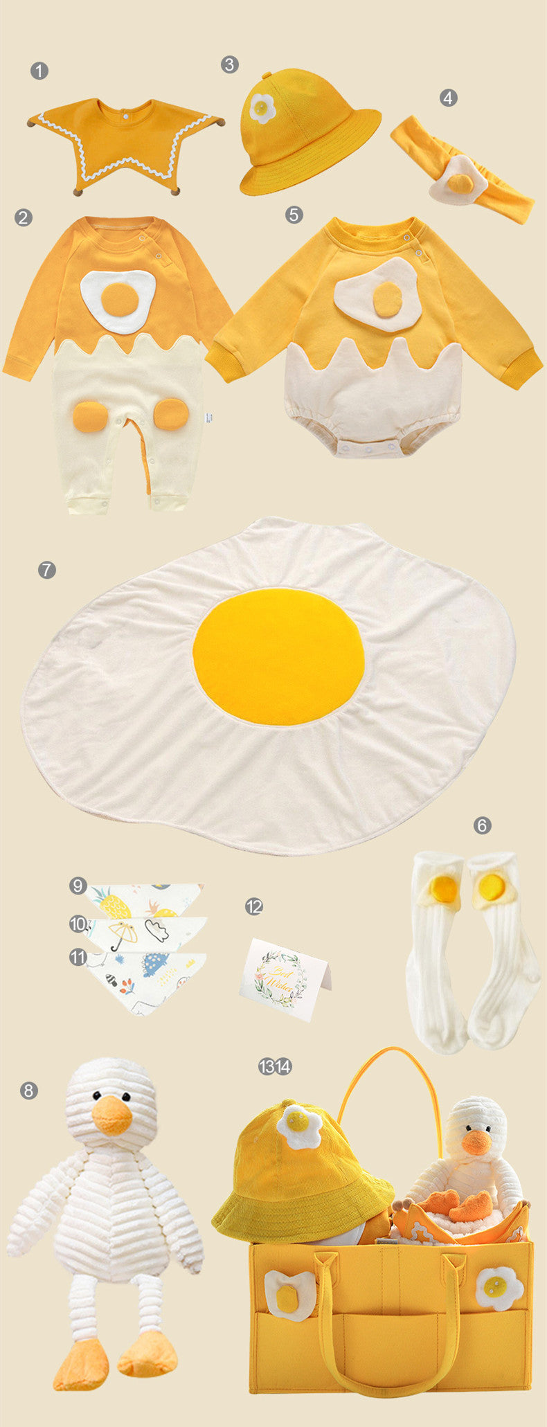 Newborn Gift Box with Summer Dress and Baby Supplies Eat Kid Friendly