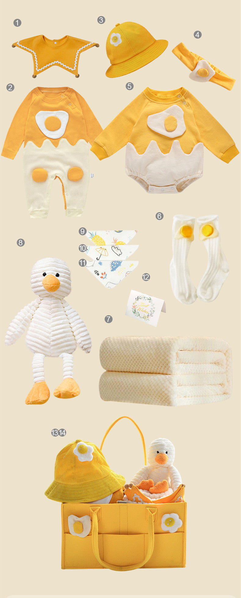 Newborn Gift Box with Summer Dress and Baby Supplies Eat Kid Friendly