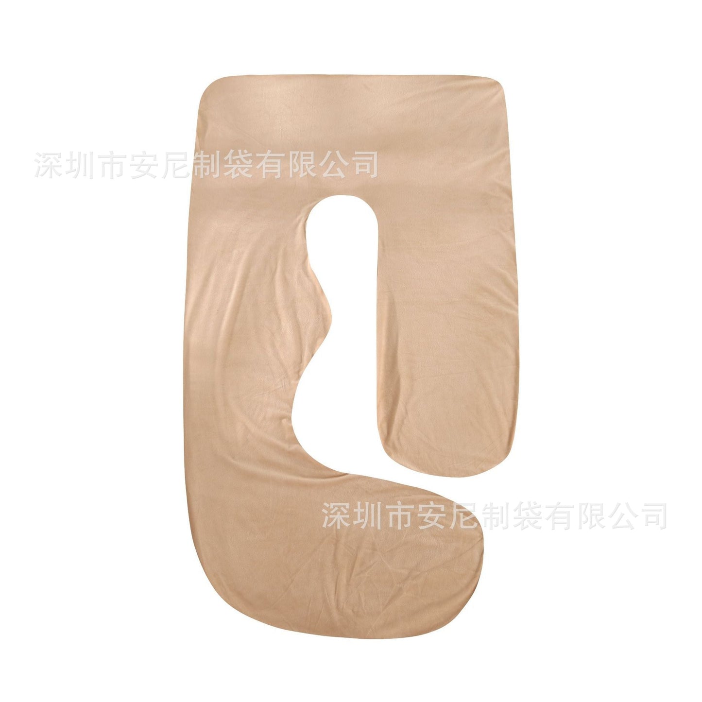 J-Shaped Pregnancy Pillow with Crystal Velvet Cover Eat Kid Friendly