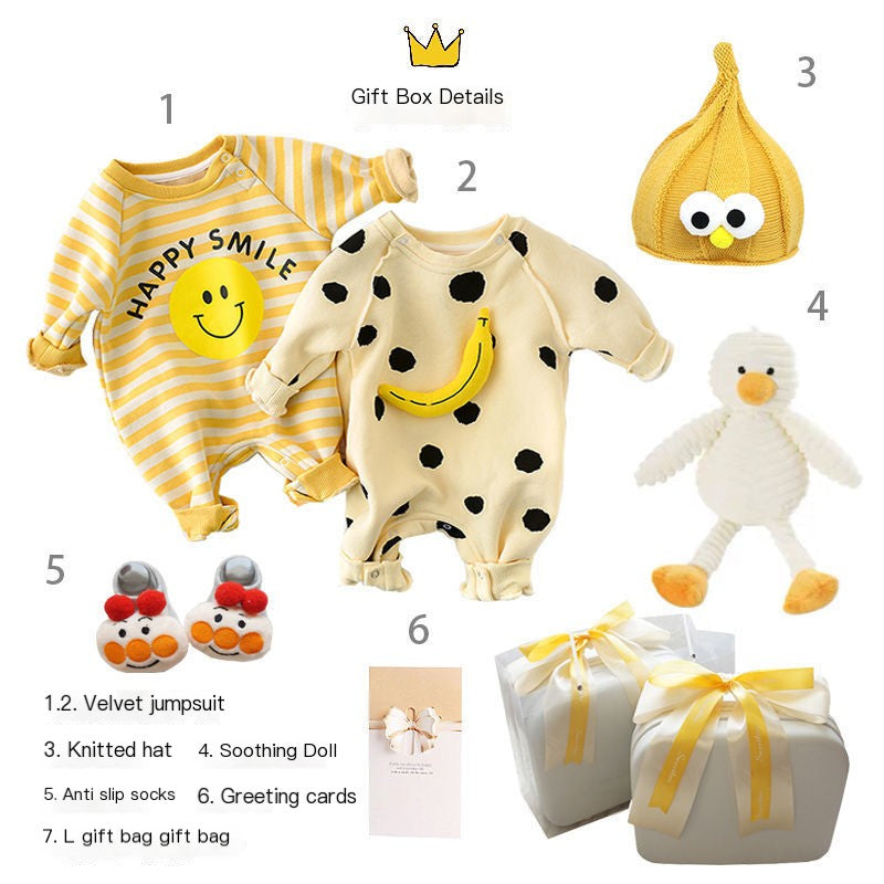 Newborn Gift Box with Summer Dress and Baby Supplies Eat Kid Friendly
