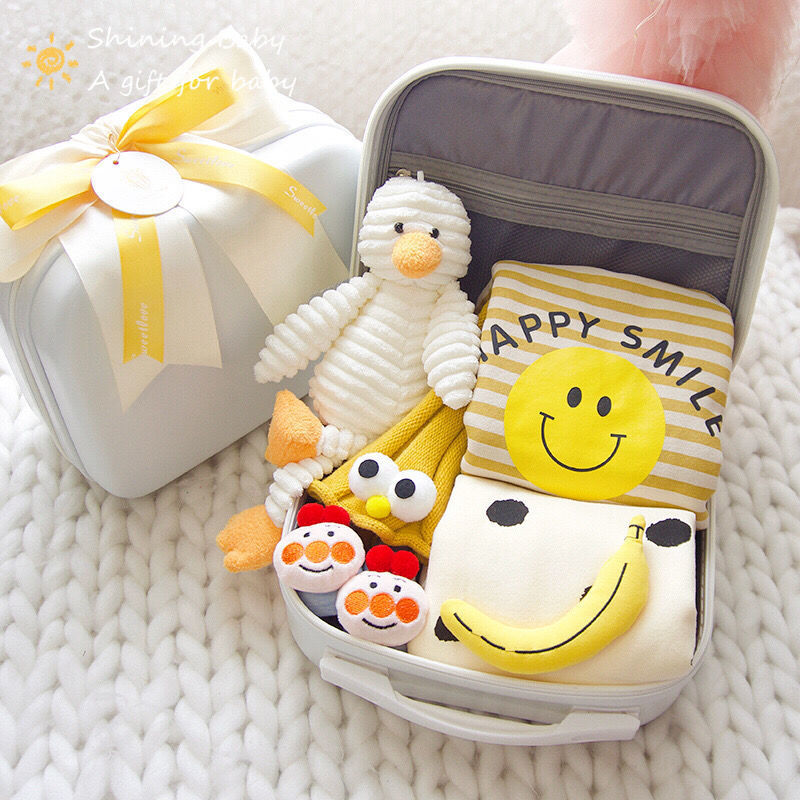 Newborn Gift Box with Summer Dress and Baby Supplies Eat Kid Friendly