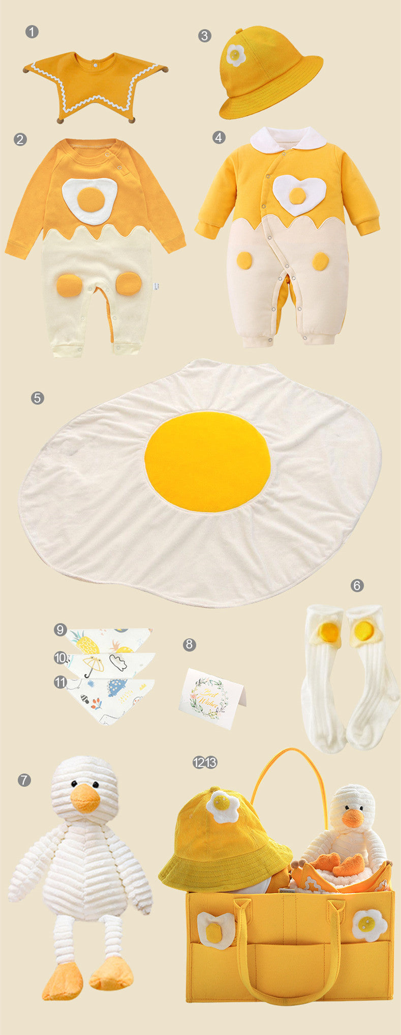Newborn Gift Box with Summer Dress and Baby Supplies Eat Kid Friendly