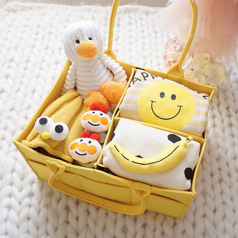 Newborn Gift Box with Summer Dress and Baby Supplies Eat Kid Friendly