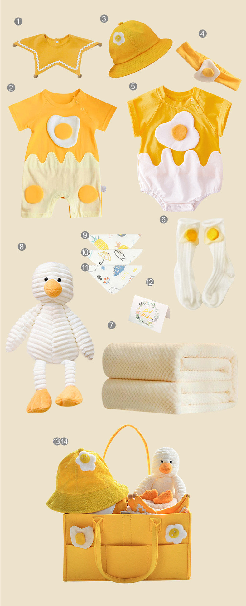 Newborn Gift Box with Summer Dress and Baby Supplies Eat Kid Friendly