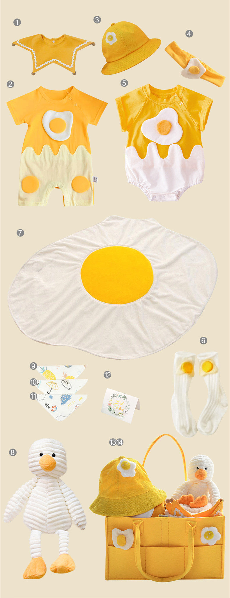 Newborn Gift Box with Summer Dress and Baby Supplies Eat Kid Friendly