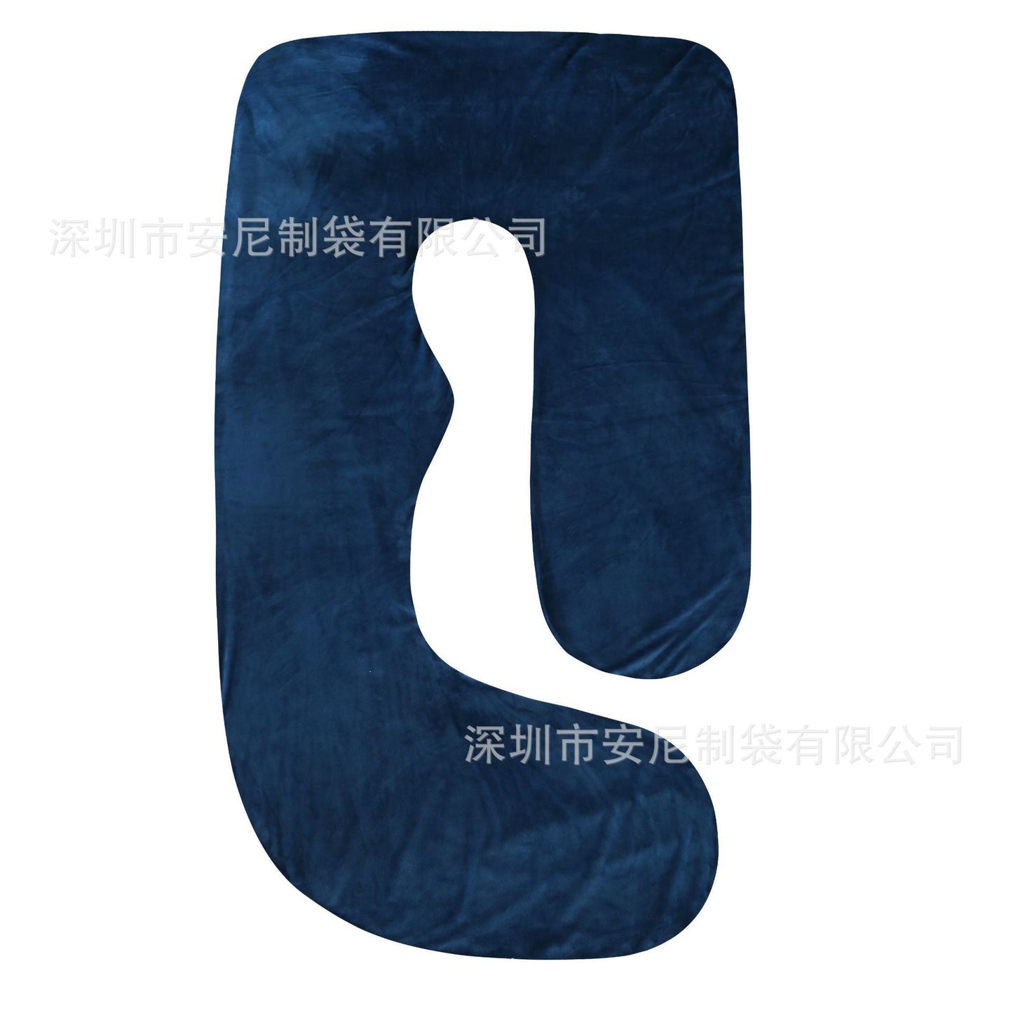 J-Shaped Pregnancy Pillow with Crystal Velvet Cover Eat Kid Friendly