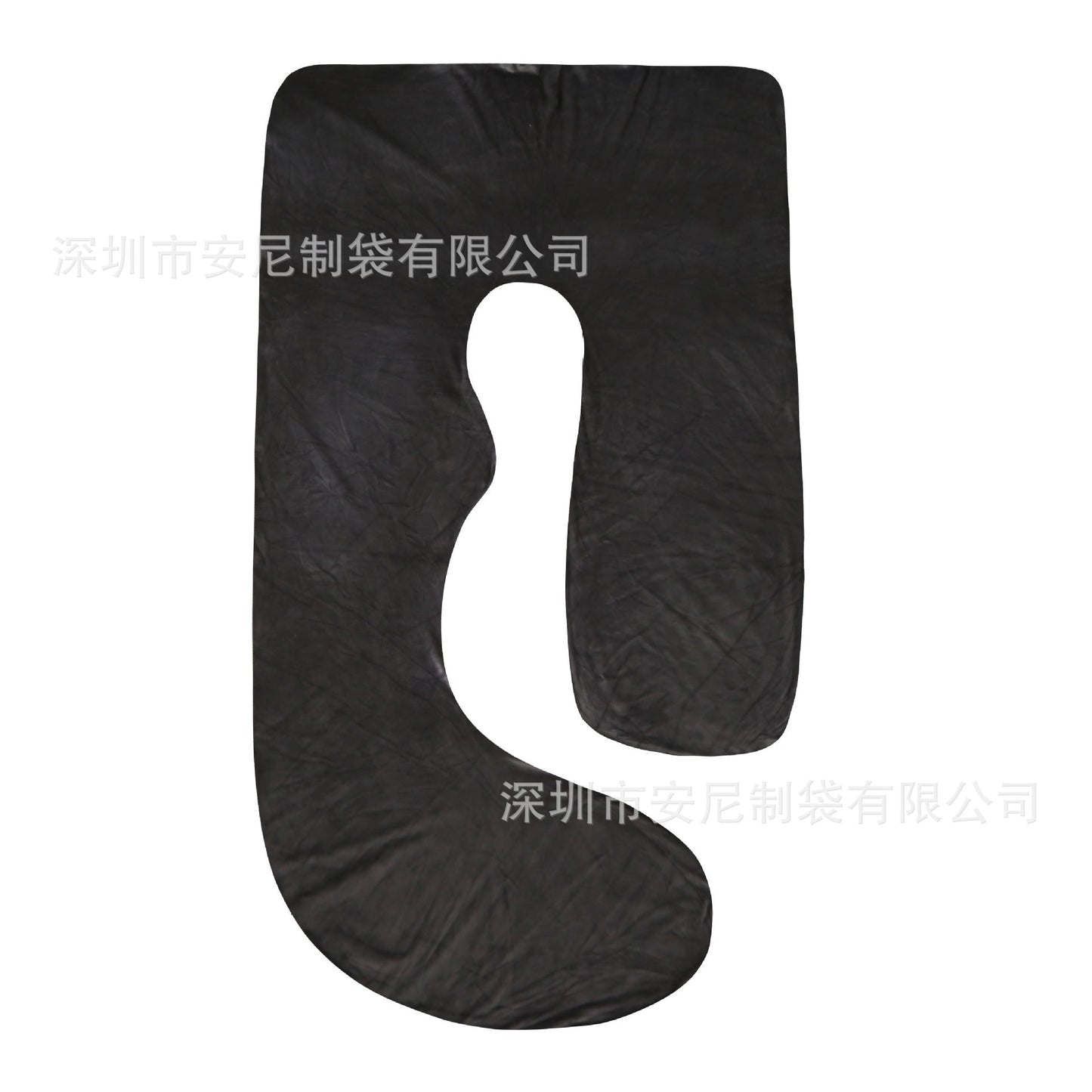 J-Shaped Pregnancy Pillow with Crystal Velvet Cover Eat Kid Friendly
