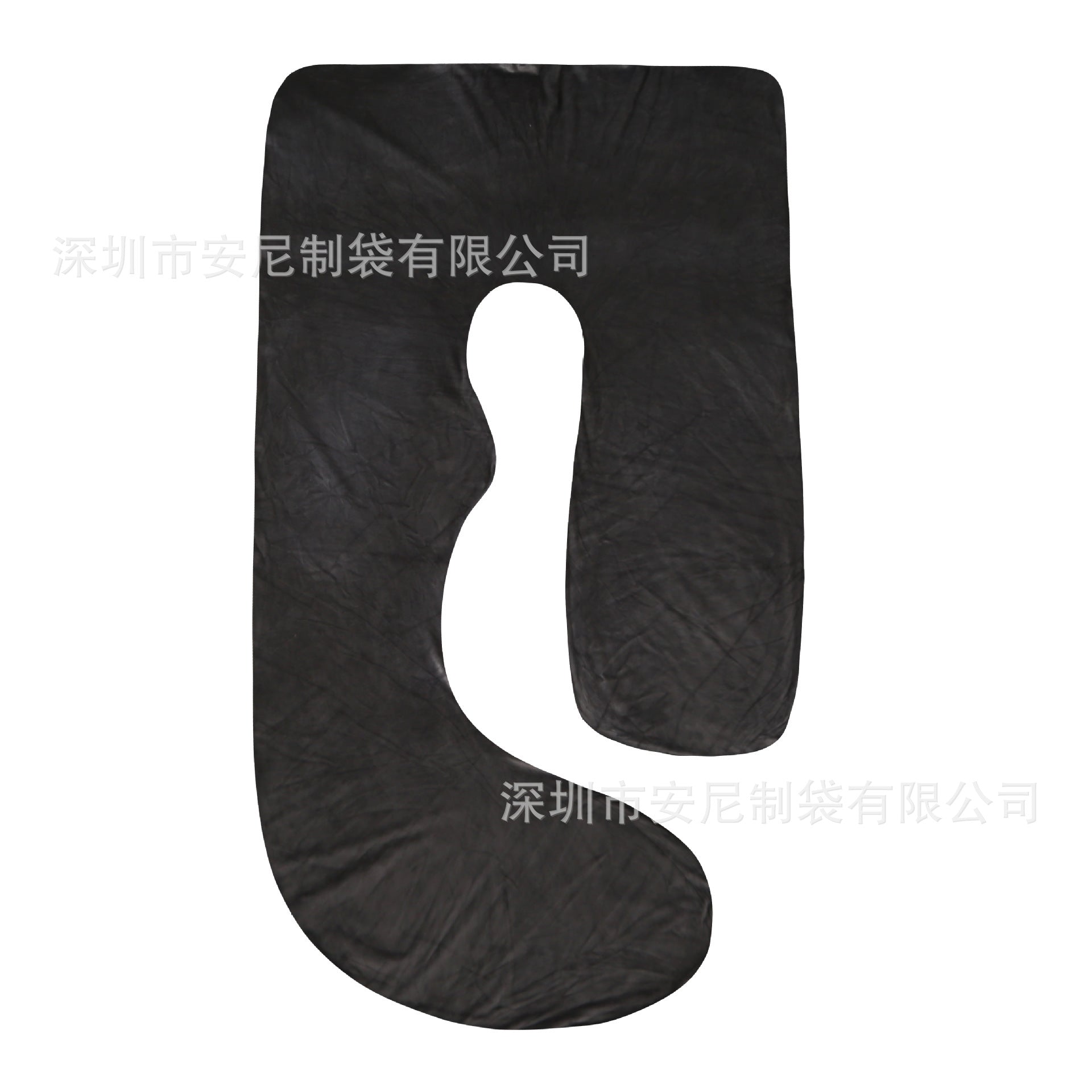 J-Shaped Pregnancy Pillow with Crystal Velvet Cover Eat Kid Friendly
