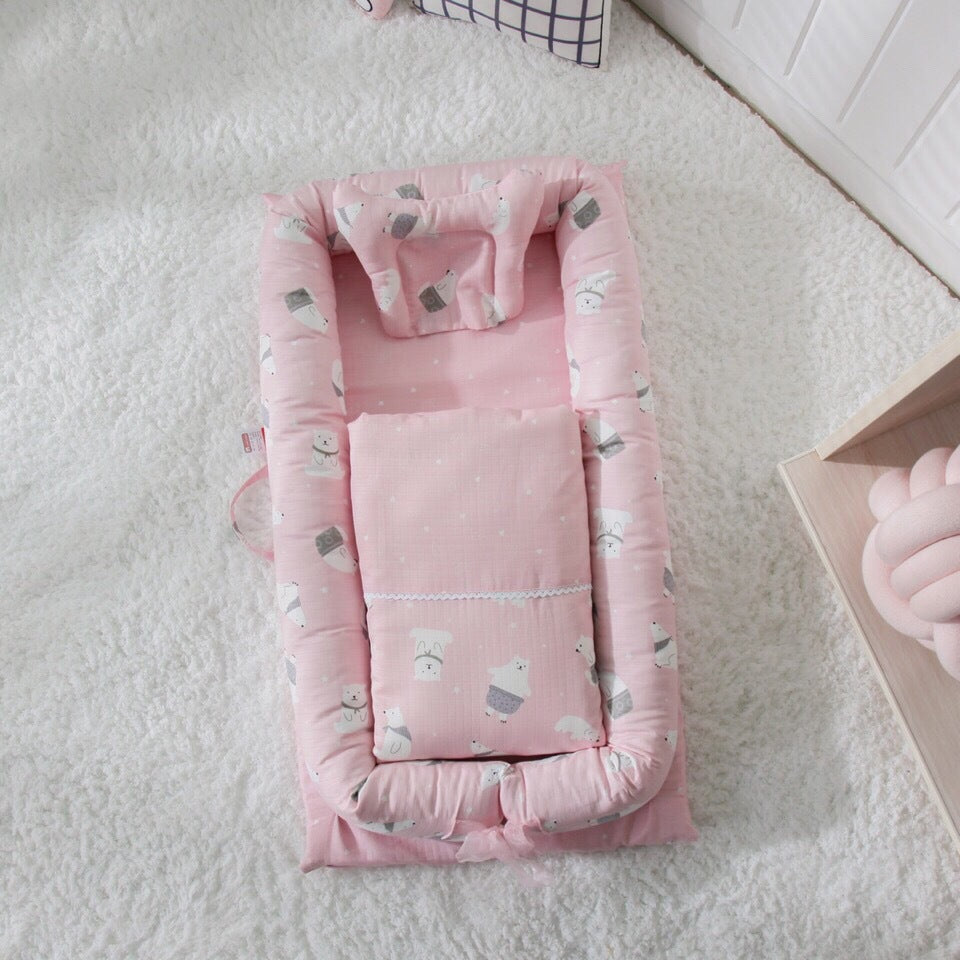 Portable Anti-Fright Bed for Newborns Eat Kid Friendly